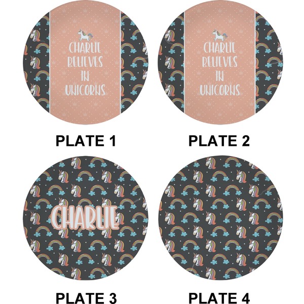 Unicorns Set of Appetizer / Dessert Plates (Approval)