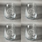 Unicorns Set of Four Personalized Stemless Wineglasses (Approval)