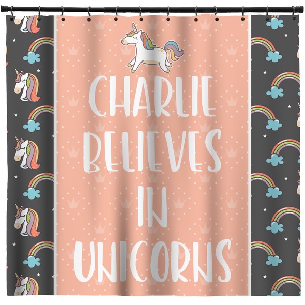 Custom Unicorns Shower Curtain - Custom Size (Personalized)