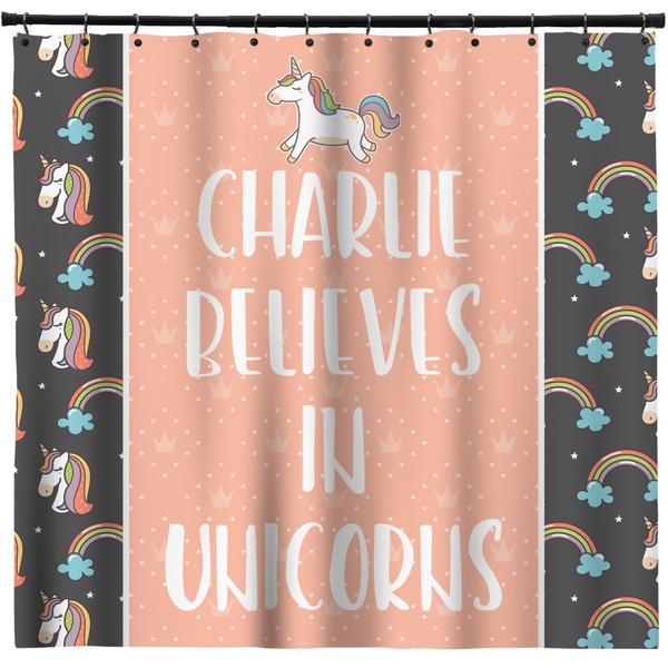 Custom Unicorns Shower Curtain - 71" x 74" (Personalized)