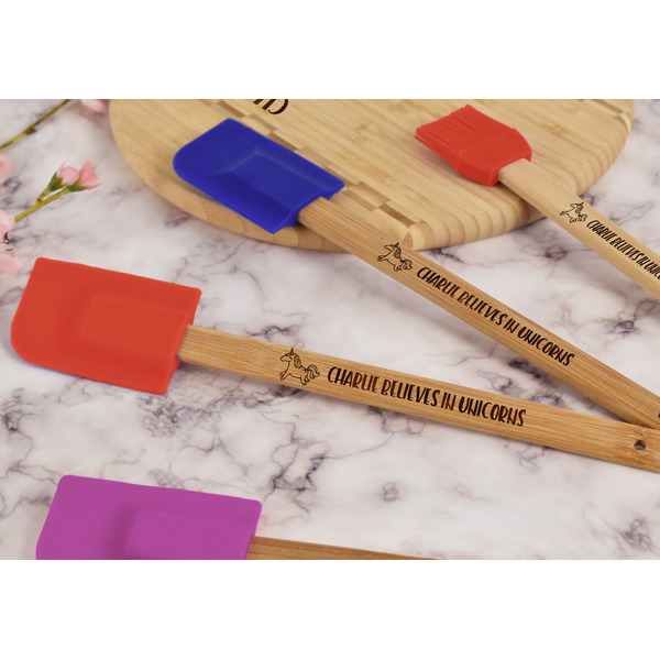 Unicorns Silicone Spatula - Red - Lifestyle