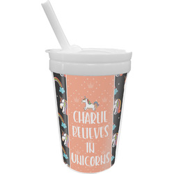 Unicorns Sippy Cup with Straw (Personalized)
