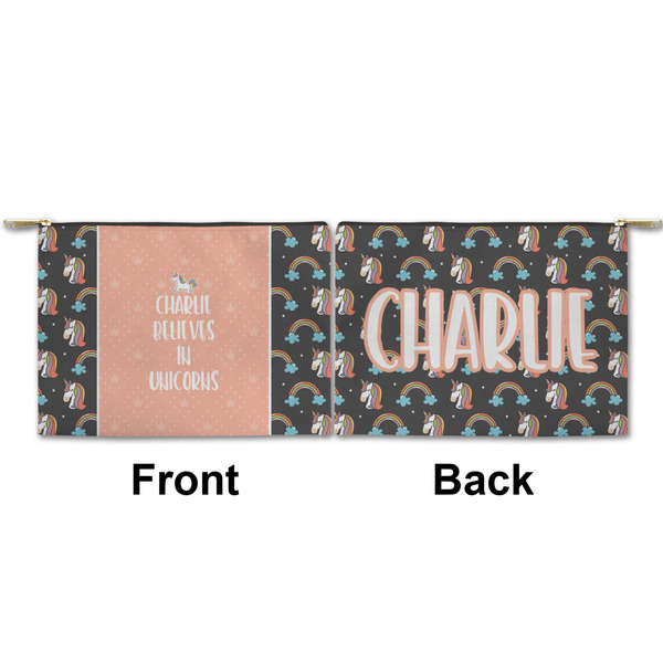 Unicorns Small Zipper Pouch Approval (Front and Back)