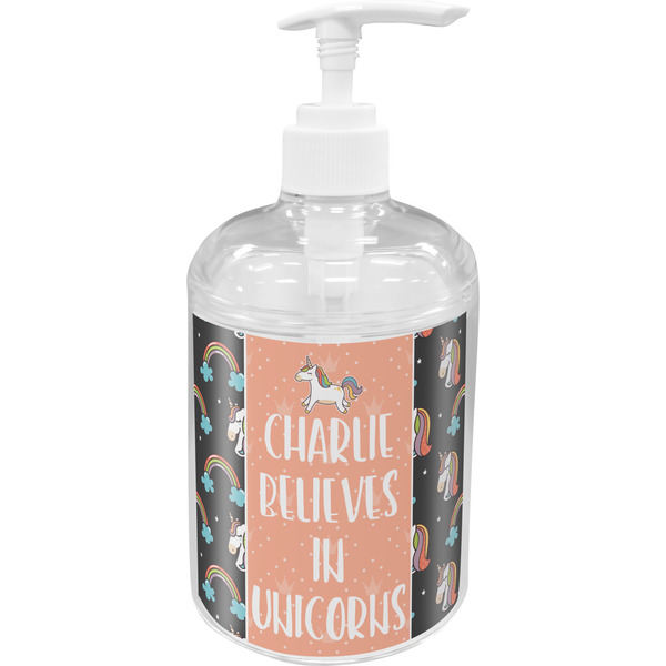Custom Unicorns Acrylic Soap & Lotion Bottle (Personalized)