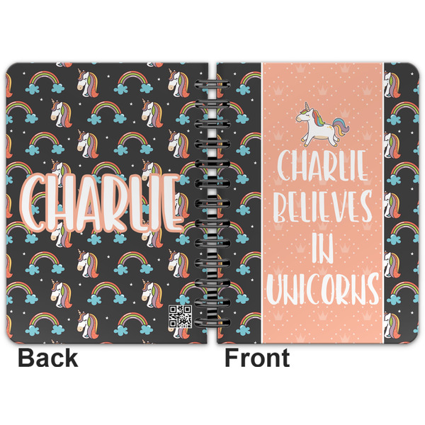 Unicorns Spiral Journal 5 x 7 - Apvl