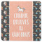 Unicorns Square Rubber Backed Coaster (Personalized)