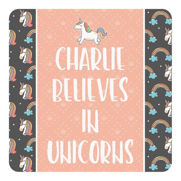 Custom Unicorns Square Decal - Medium (Personalized)