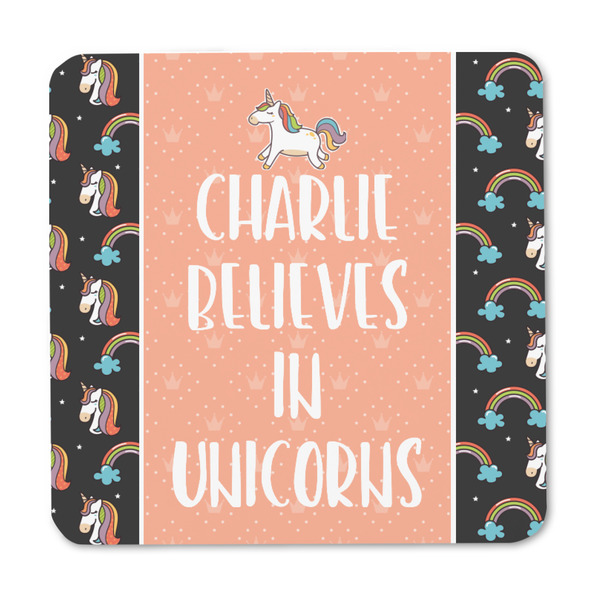 Unicorns Square Fridge Magnet - FRONT