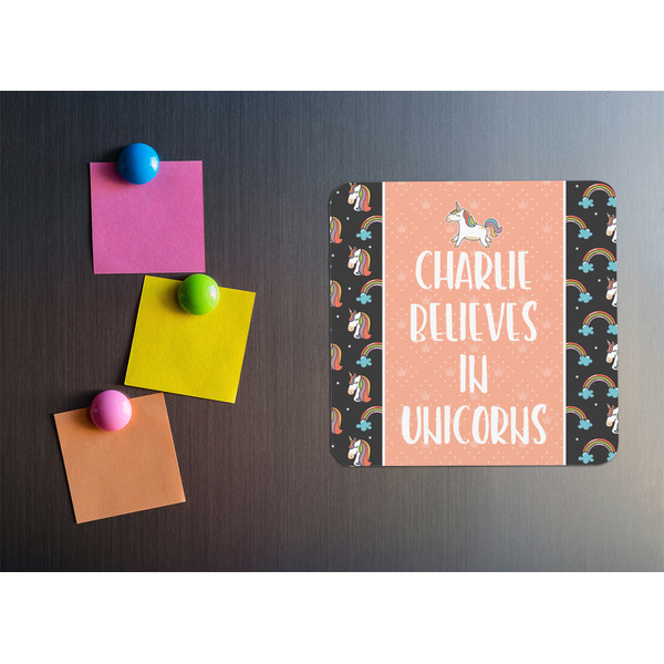 Unicorns Square Fridge Magnet - LIFESTYLE