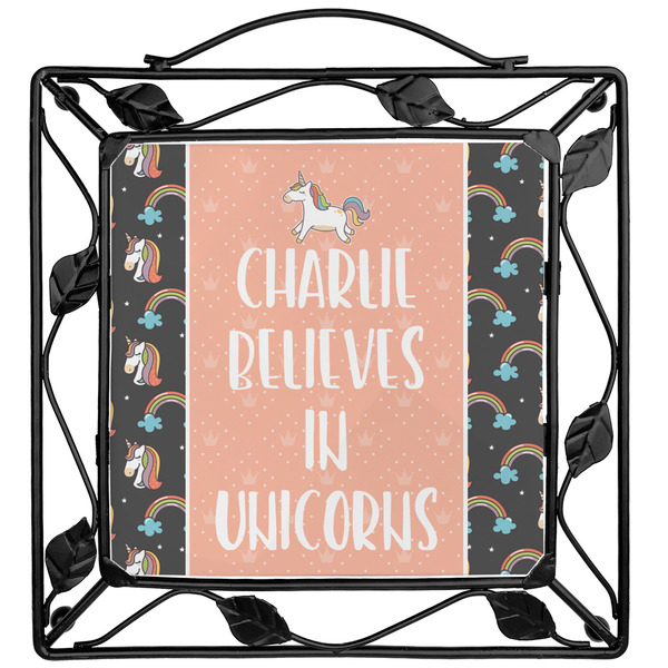 Custom Unicorns Square Trivet (Personalized)