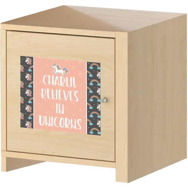 Unicorns Square Wall Decal on Wooden Cabinet