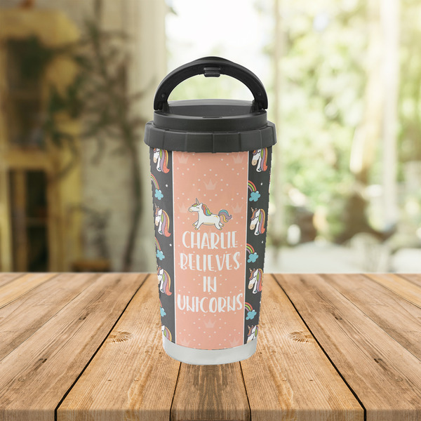 Unicorns Stainless Steel Travel Cup Lifestyle