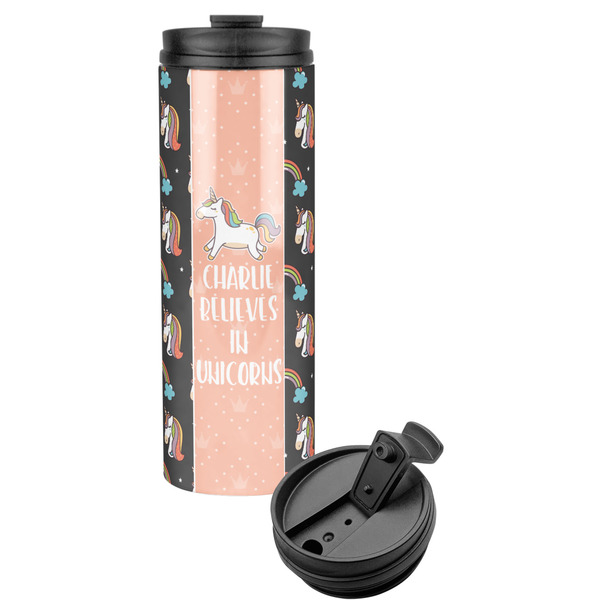 Custom Unicorns Stainless Steel Skinny Tumbler (Personalized)