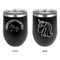 Unicorns Stainless Wine Tumblers - Black - Double Sided - Approval