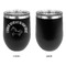 Unicorns Stainless Wine Tumblers - Black - Single Sided - Approval