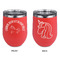 Unicorns Stainless Wine Tumblers - Coral - Double Sided - Approval