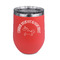 Unicorns Stainless Wine Tumblers - Coral - Double Sided - Front