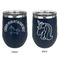 Unicorns Stainless Wine Tumblers - Navy - Double Sided - Approval