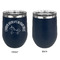 Unicorns Stainless Wine Tumblers - Navy - Single Sided - Approval