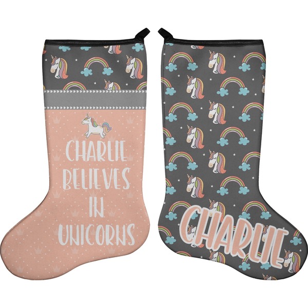 Unicorns Stocking - Double-Sided - Approval