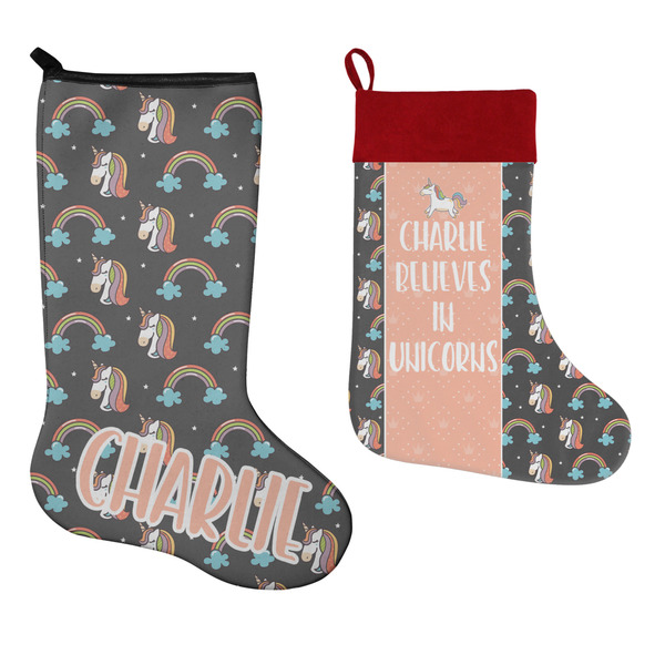 Unicorns Stockings - Side by Side compare