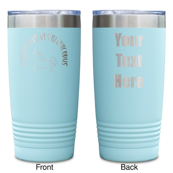 Unicorns Teal Polar Camel Tumbler - 20oz -Double Sided - Approval