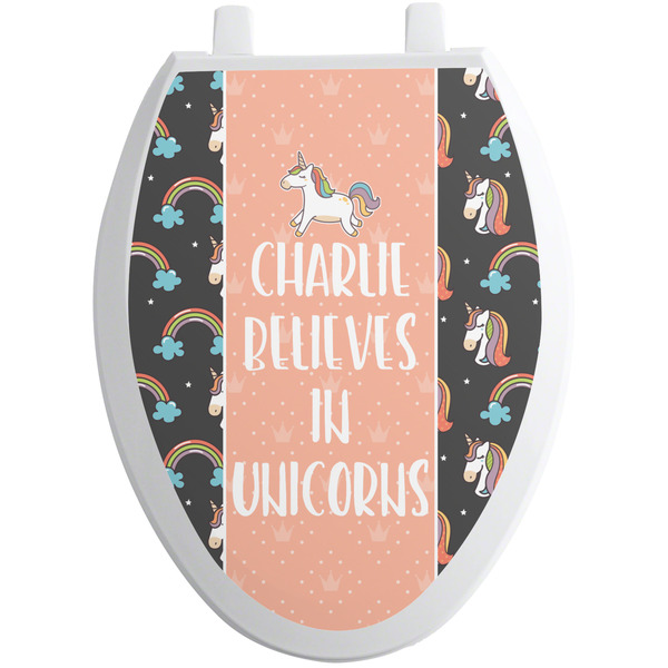 Unicorns Toilet Seat Decal Elongated