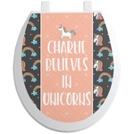 Unicorns Toilet Seat Decal (Personalized)