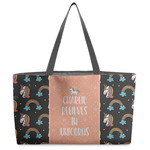 Unicorns Beach Totes Bag - w/ Black Handles (Personalized)