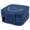 Unicorns Travel Jewelry Boxes - Leather - Navy Blue - View from Rear