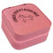 Unicorns Travel Jewelry Boxes - Leather - Pink - Angled View