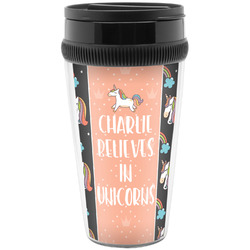 Unicorns Acrylic Travel Mug without Handle (Personalized)