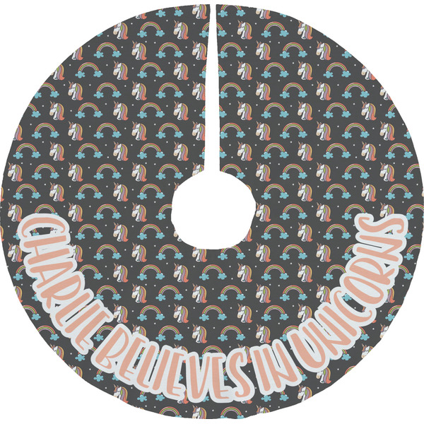 Custom Unicorns Tree Skirt (Personalized)