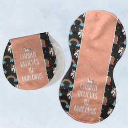 Unicorns Burp Pads - Velour - Set of 2 w/ Name or Text