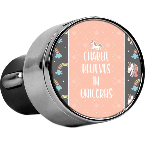 Custom Unicorns USB Car Charger (Personalized)