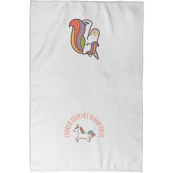 Unicorns Waffle Towel - Partial Print - Approval Image
