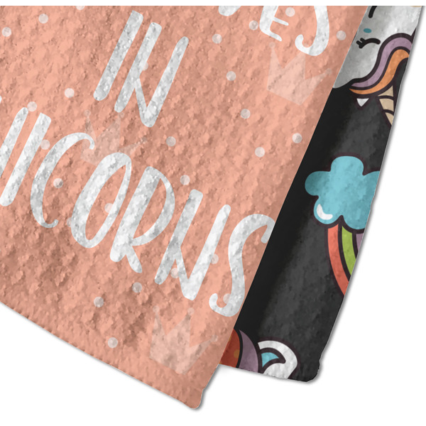 Unicorns Waffle Weave Towel - Closeup of Material Image