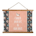 Unicorns Wall Hanging Tapestry - Wide (Personalized)