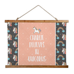 Unicorns Wall Hanging Tapestry - Wide (Personalized)