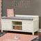 Unicorns Wall Name Decal Above Storage bench