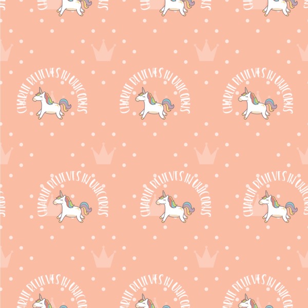 Custom Unicorns Wallpaper & Surface Covering (Water Activated 24"x 24" Sample)