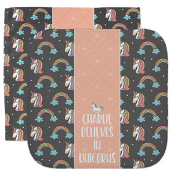 Unicorns Facecloth / Wash Cloth (Personalized)