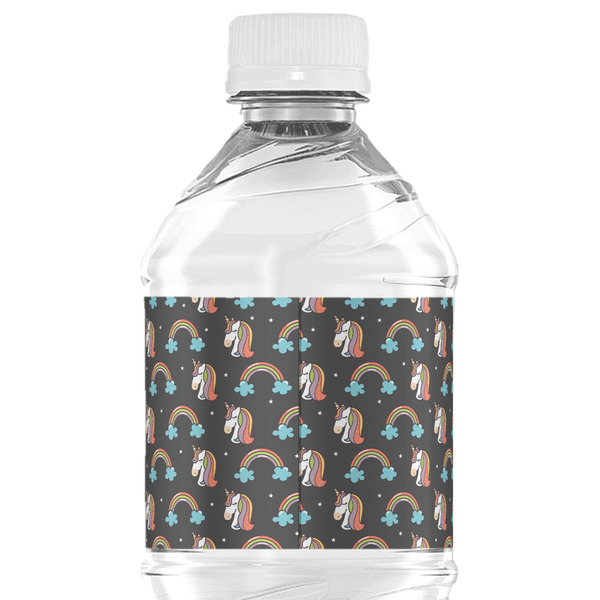 Unicorns Water Bottle Label - Back View