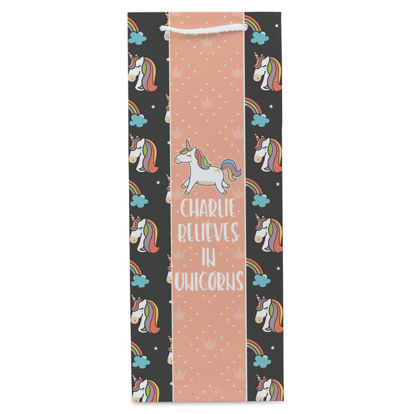 Unicorns Wine Gift Bag - Gloss - Front