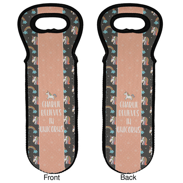 Unicorns Wine Tote Front & Back