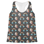 Unicorns Womens Racerback Tank Top - Medium