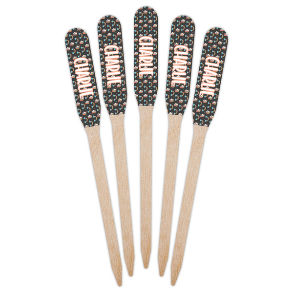 Unicorns Wooden Food Pick - Paddle - Fan View