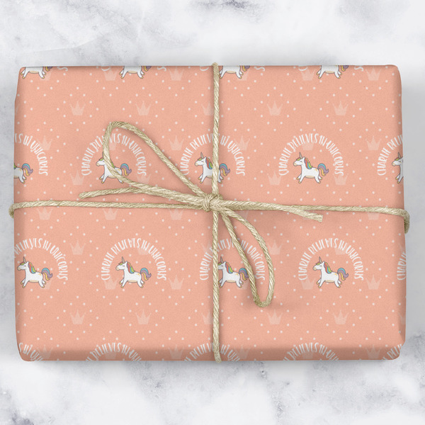 Unicorns Wrapping Paper Roll - Matte - Wrapped Box