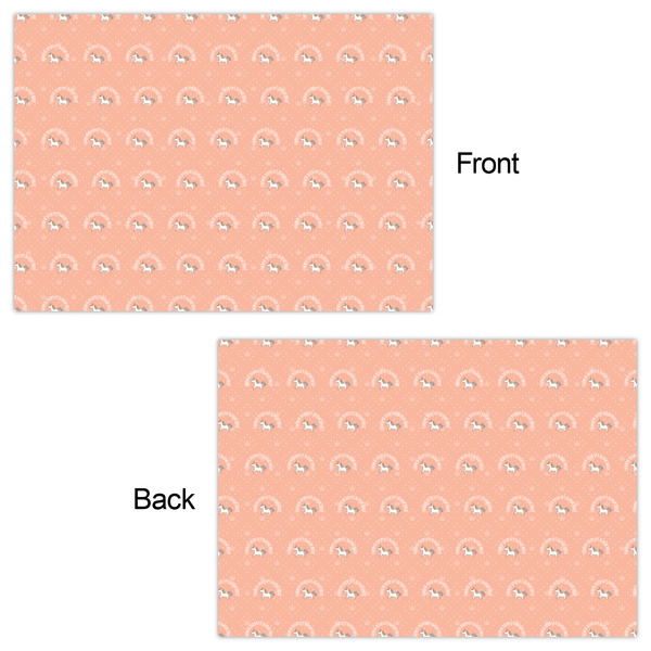Unicorns Wrapping Paper Sheet - Double Sided - Front & Back