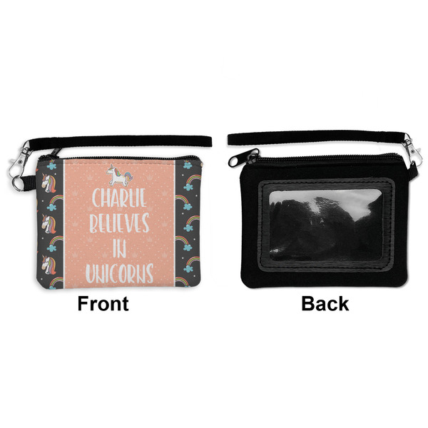 Unicorns Wristlet ID Cases - Front & Back